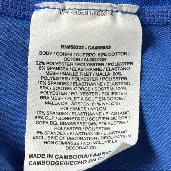 Nike Blue Racerback Athletic Tank Top L - Picture 7 of 8